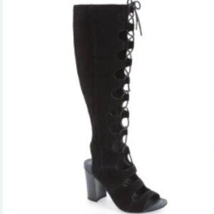 SARTO by Franco Sarto 'Serena' Boot – Black Suede – Size 8.5M – NWT
